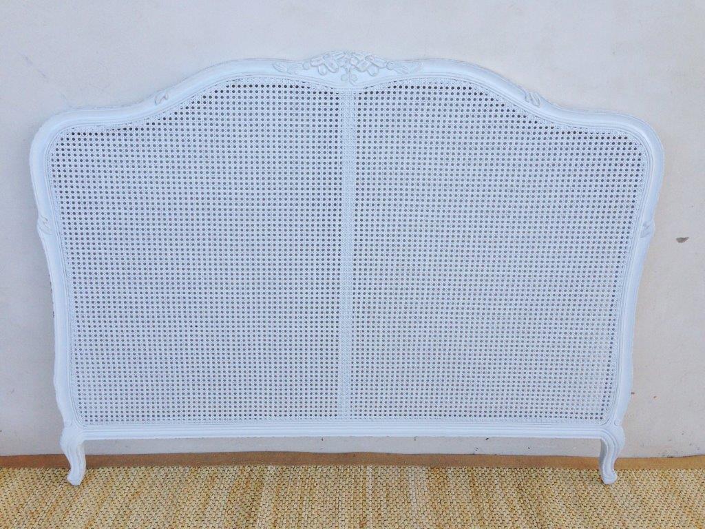 Queen Cane White Headboard